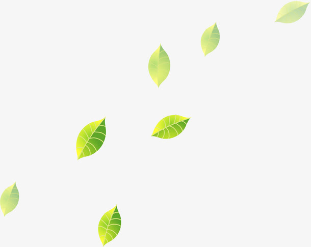 树叶漂浮免抠