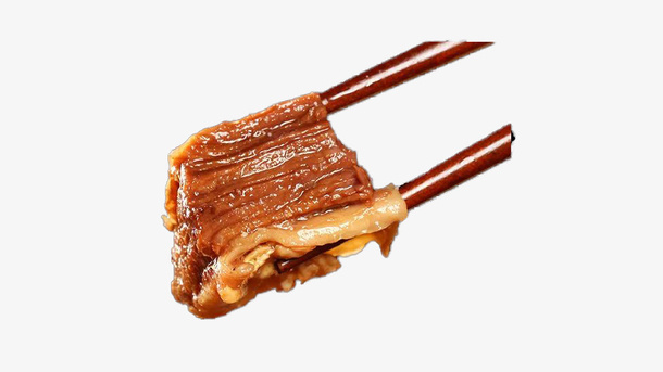 筷子把肉夹起来免抠