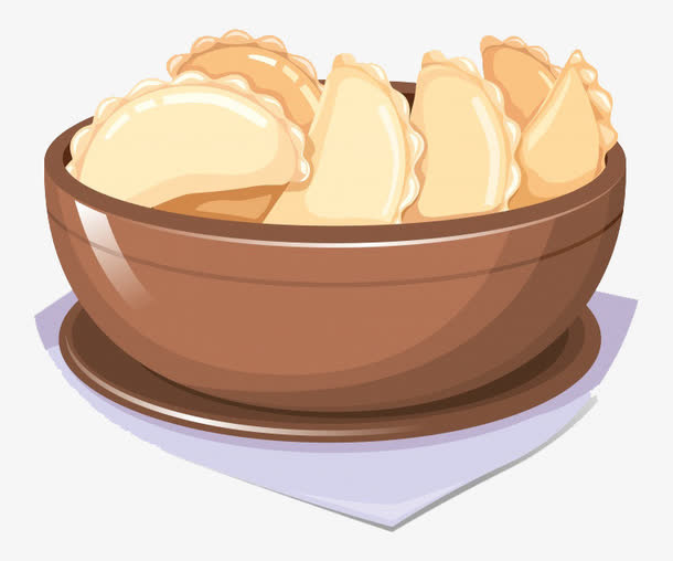 卡通饺子免抠