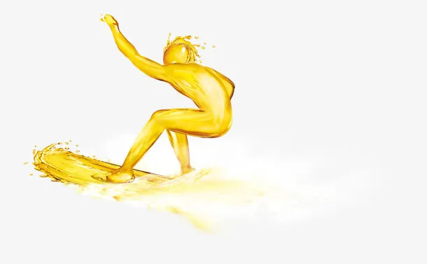 创意啤酒水花人物免抠