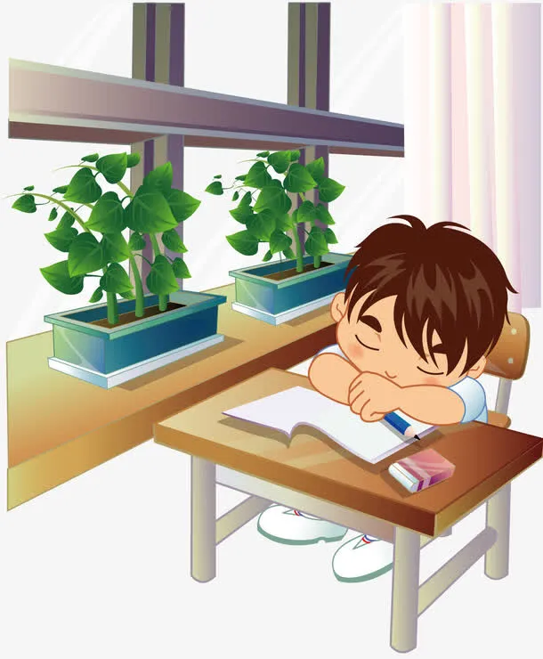 趴在桌子上睡着免抠