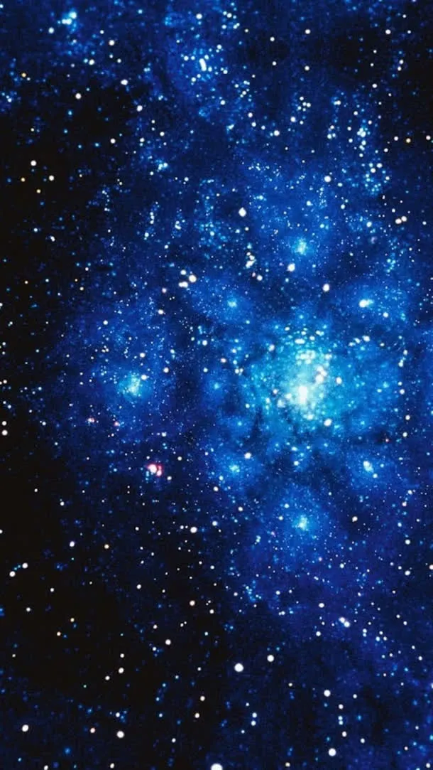 蓝色神秘星空光效免抠