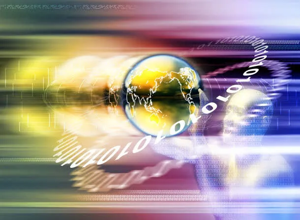 抽象创意地球数字科技海报高清免抠