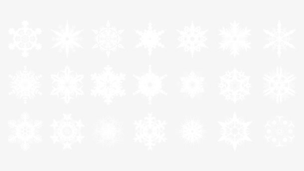 雪花样式图案免抠