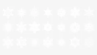 雪花样式图案免抠