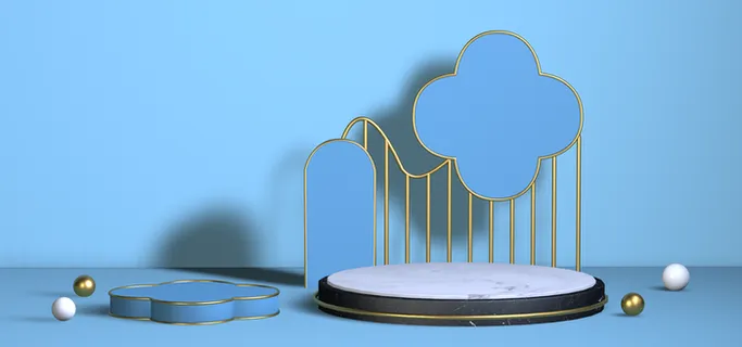 C4D蓝色背景高清