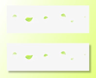 绿叶漂浮免抠漂浮叶子元素