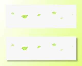 绿叶漂浮免抠漂浮叶子元素