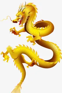 金色腾空巨龙免抠 金色腾空巨龙免抠