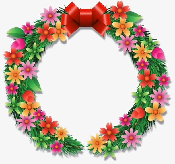 春花春草花环免抠