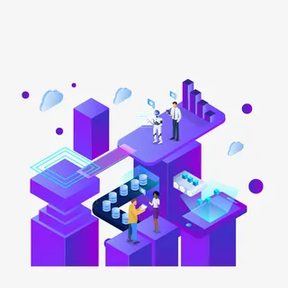 AI人工智能大数据图形免抠