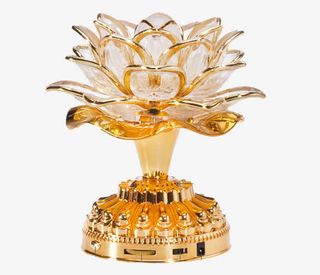 精致金边莲花灯免抠