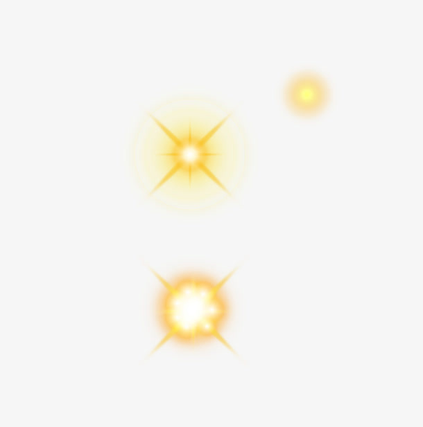 星星金色发光矢量图免抠装饰效果特效元素