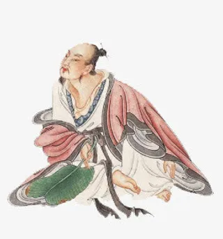 扇扇子的古代人物免抠