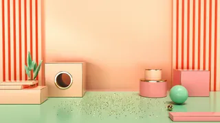 国潮，C4D，简约，场景高清