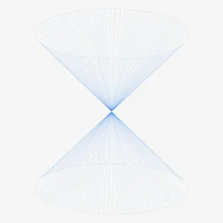 蓝色几何化学科技元素免抠