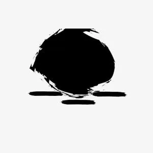 黑色墨迹文字框素材免抠