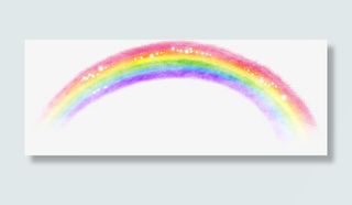 唯美精美炫酷水彩水墨彩虹免抠