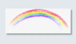 唯美精美炫酷水彩水墨彩虹免抠