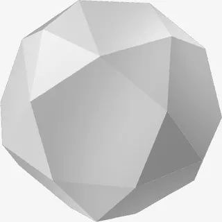 立体几何3D石膏画笔免抠