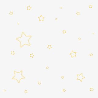 金色星星线稿涂鸦底纹免抠