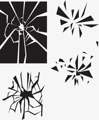 玻璃碎片震裂免抠