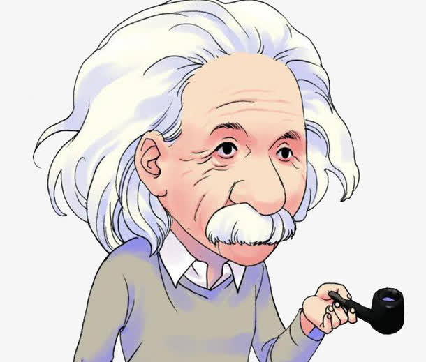 白发的爱因斯坦免抠