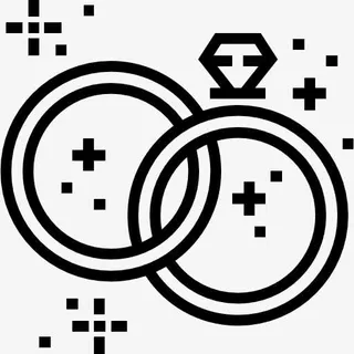 结婚戒指图标免抠