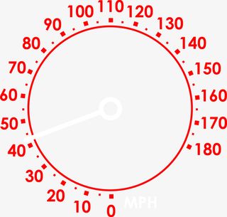 矢量红色仪表盘免抠