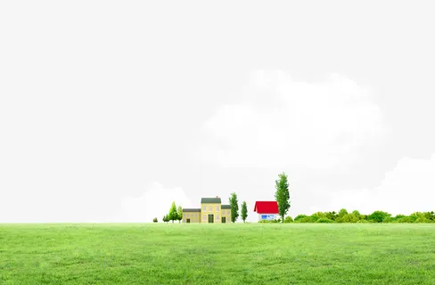 春天的草地免抠