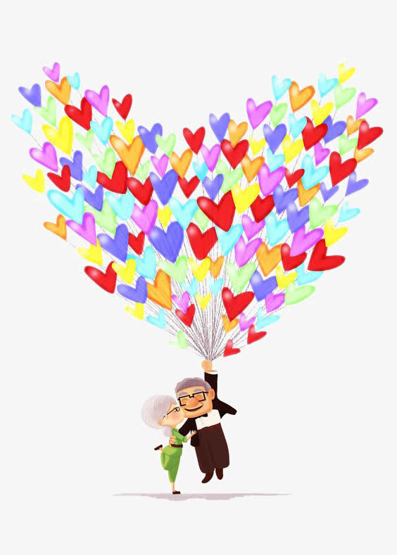 彩色心情气球免抠