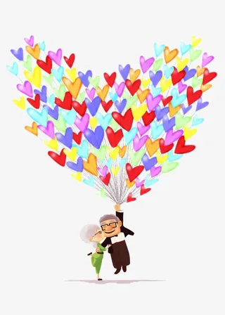 彩色心情气球免抠