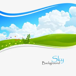 蓝天白云旅游首选免抠