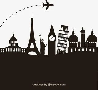 旅游素材矢量免抠