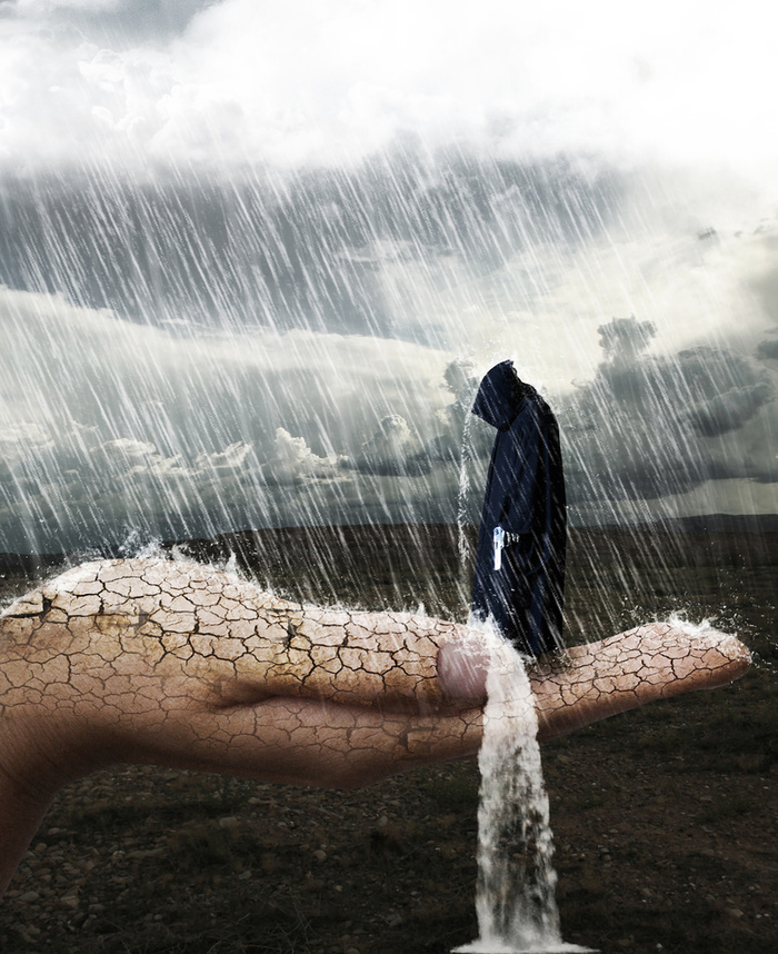 黑色悬疑雨水背景素材高清