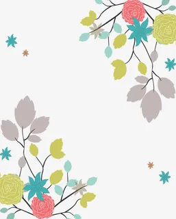 卡通手绘清新树枝免抠