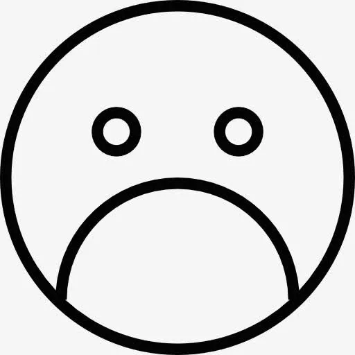 悲伤的脸图标免抠