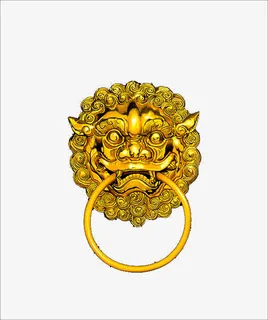 中国风黄金门扣免抠