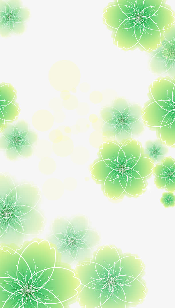 春天清新自然的花朵免抠