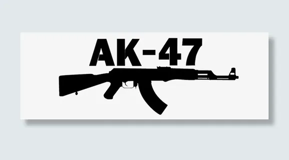 AK黑色艺术字免抠图免抠