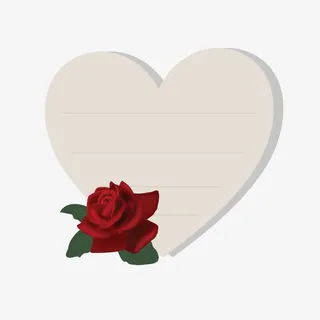 心形标签免抠