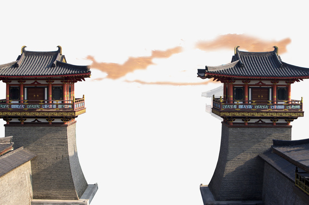 大唐大气建筑免抠