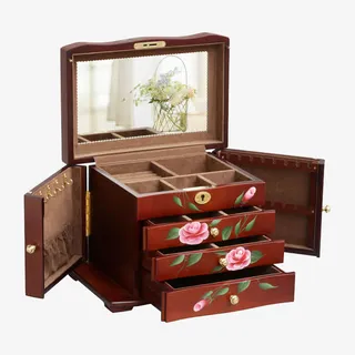 高档实木首饰盒免抠