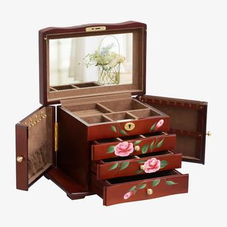 高档实木首饰盒免抠