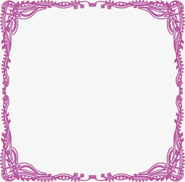 手绘欧风边框免抠