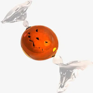 万圣节红色南瓜糖果PNG图标免抠