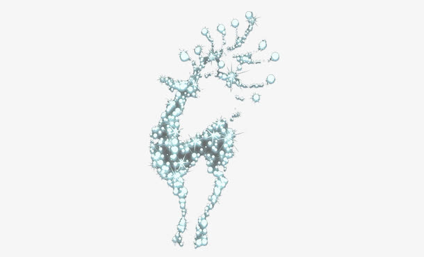 水晶麋鹿免抠