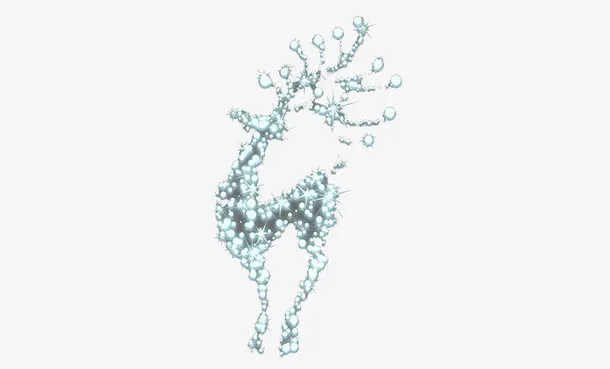 水晶麋鹿免抠