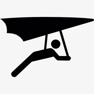 飞行的滑翔机图标免抠