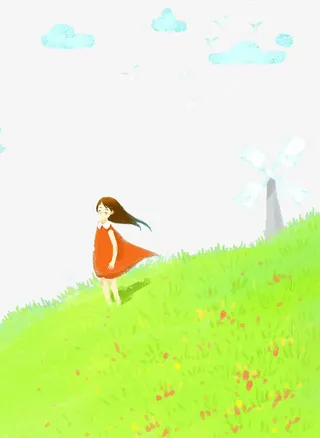 插图清风徐来春天到了免抠